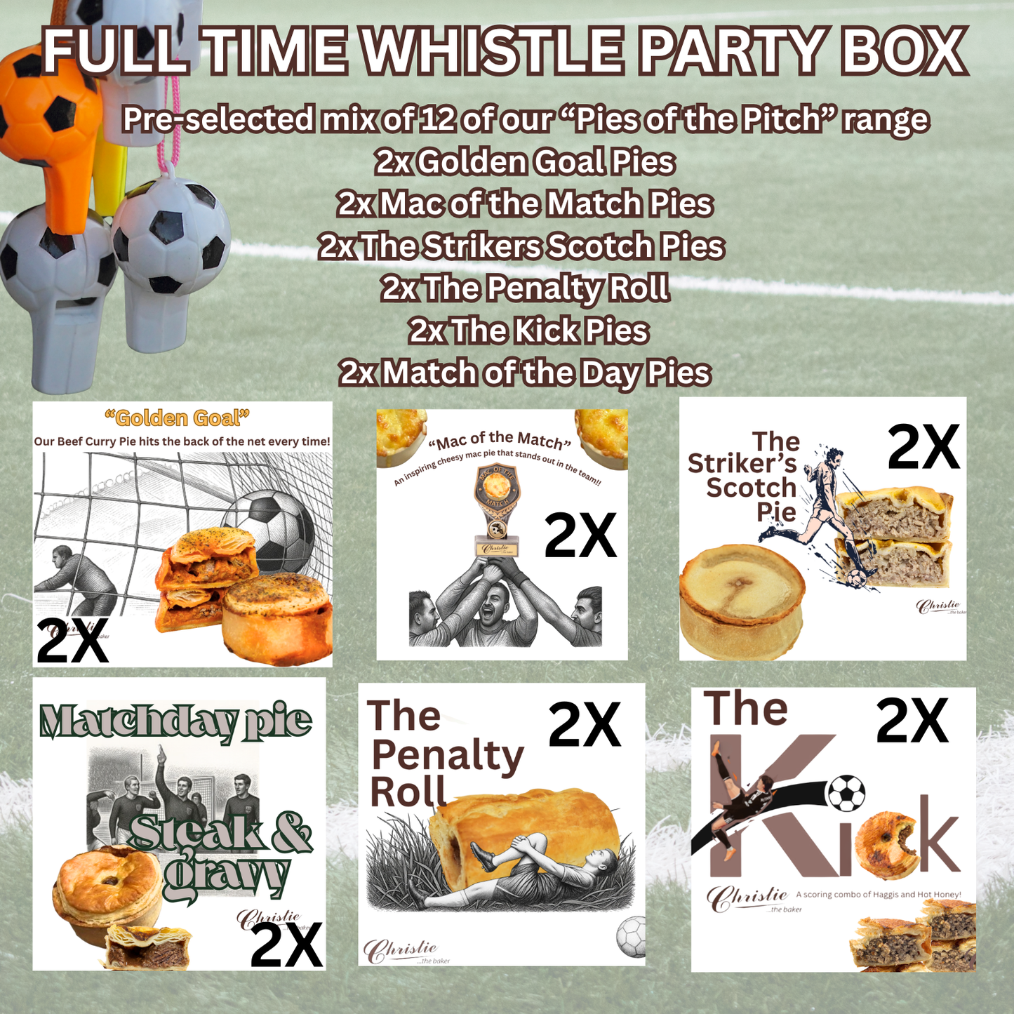 Full Time Whistle Party Box