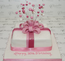 Load image into Gallery viewer, Parcel with Bow Celebration Cake
