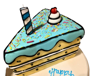 Wedge Cartoon Celebration Cake