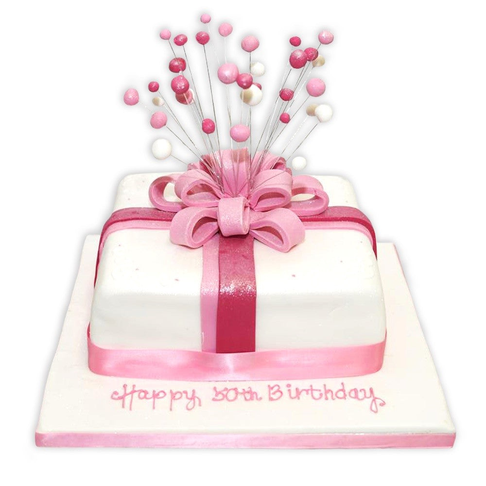 Parcel with Bow Celebration Cake