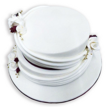 Load image into Gallery viewer, Two Tier Swags and Roses Celebration Cake
