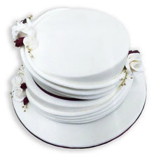 Load image into Gallery viewer, Two Tier Swags and Roses Celebration Cake
