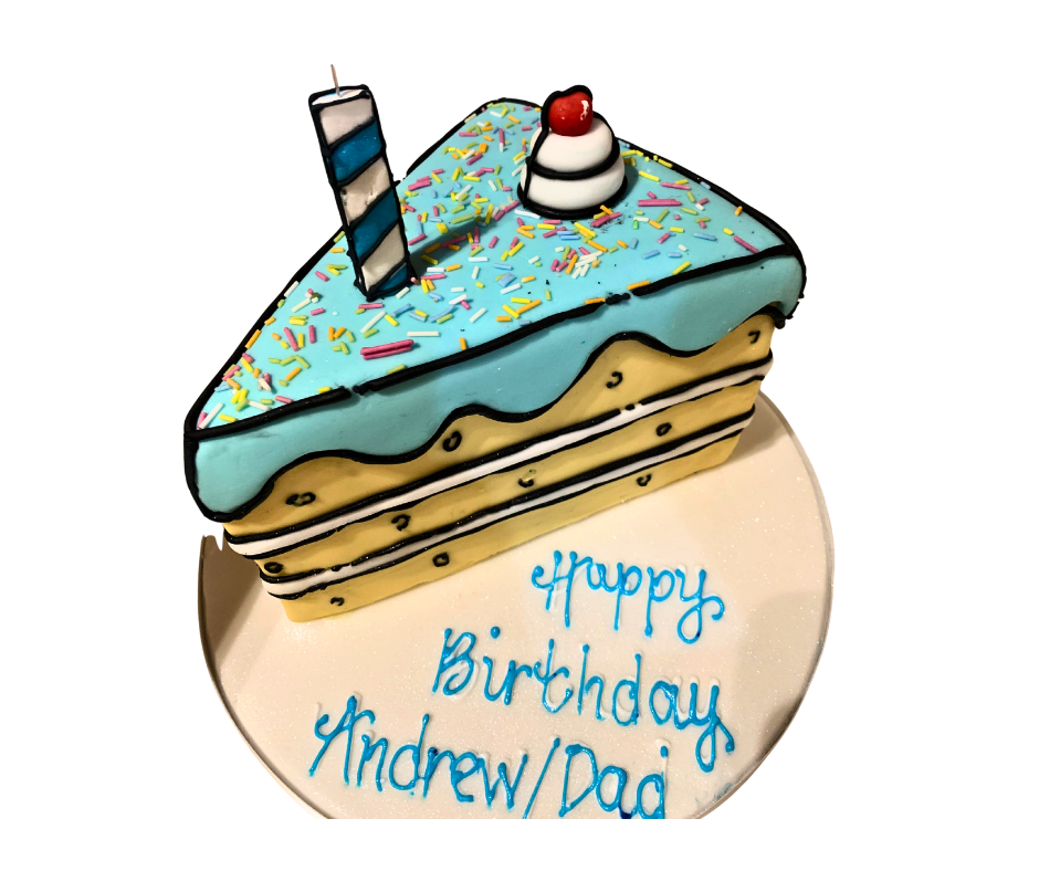 Wedge Cartoon Celebration Cake
