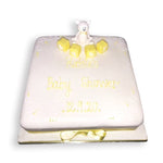 upgrade 10" Teddy with Baby Blocks Celebration cake.