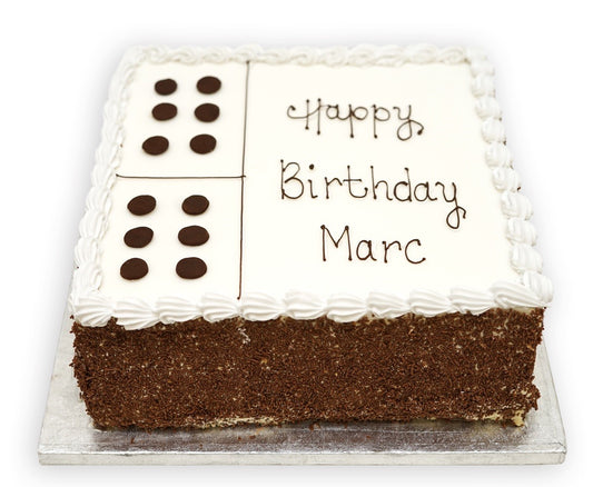 Celebration - 10" Domino Cake - Square