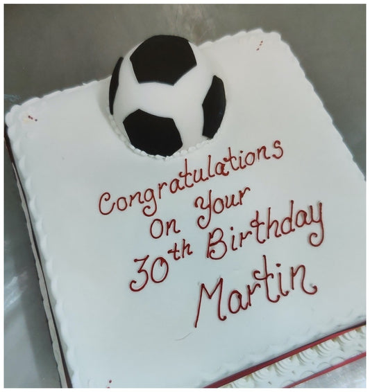 Football Celebration Cake (8")