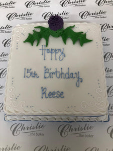 Thistle Celebration Cake