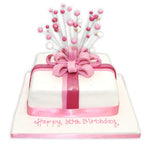 Parcel with Bow Celebration Cake